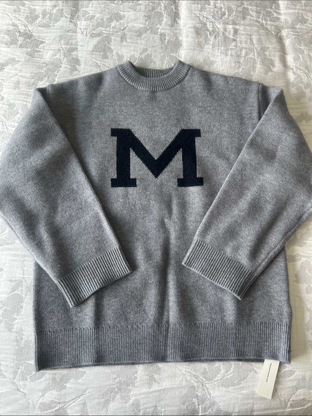 Commense Gray Crewneck Sweater NWT
